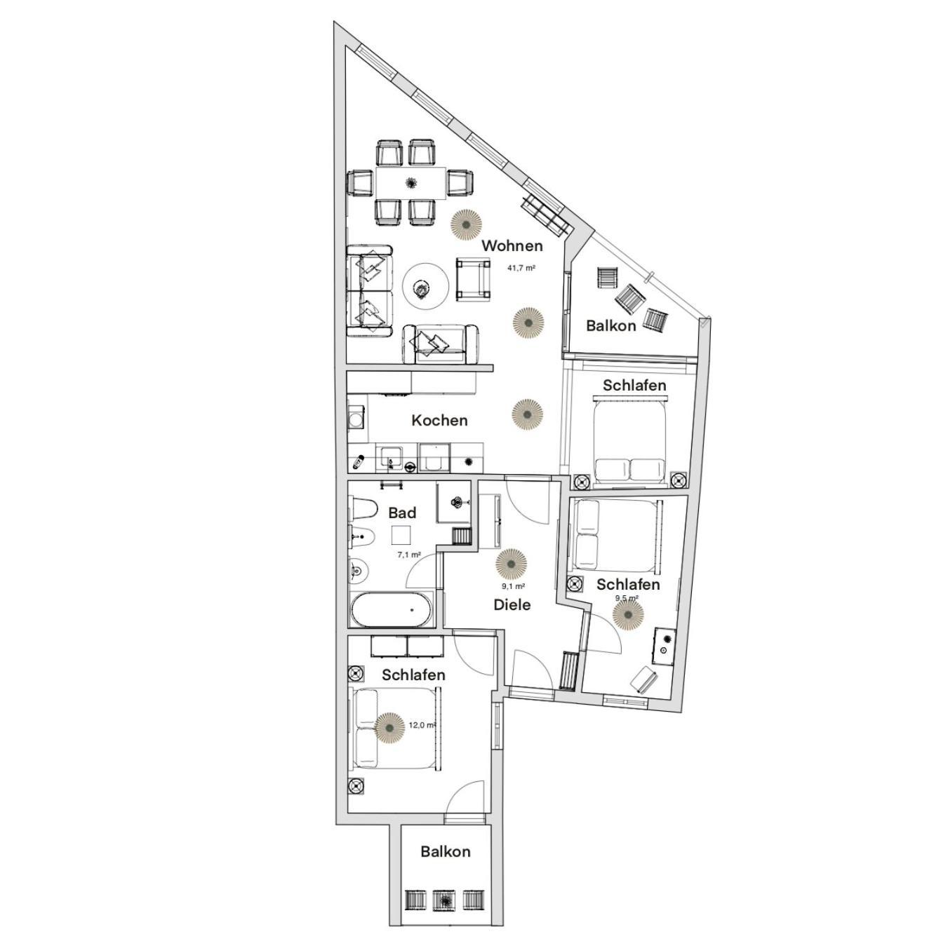 Pineapple Apartments Palais Am Neumarkt - 90 Qm - 1X Free Parking Dresden Exterior photo